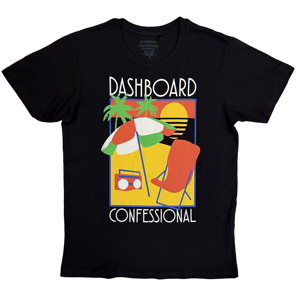 Dashboard Confessional - Vacation Tour Heren Tshirt - Zwart